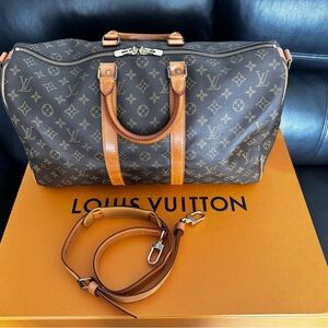 Louis Vuitton Monogram Canvas Duffel Bag Keepall 45